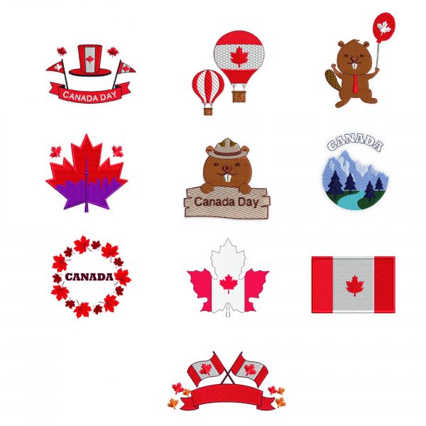 Canada Day Embroidery Pack - Image 2